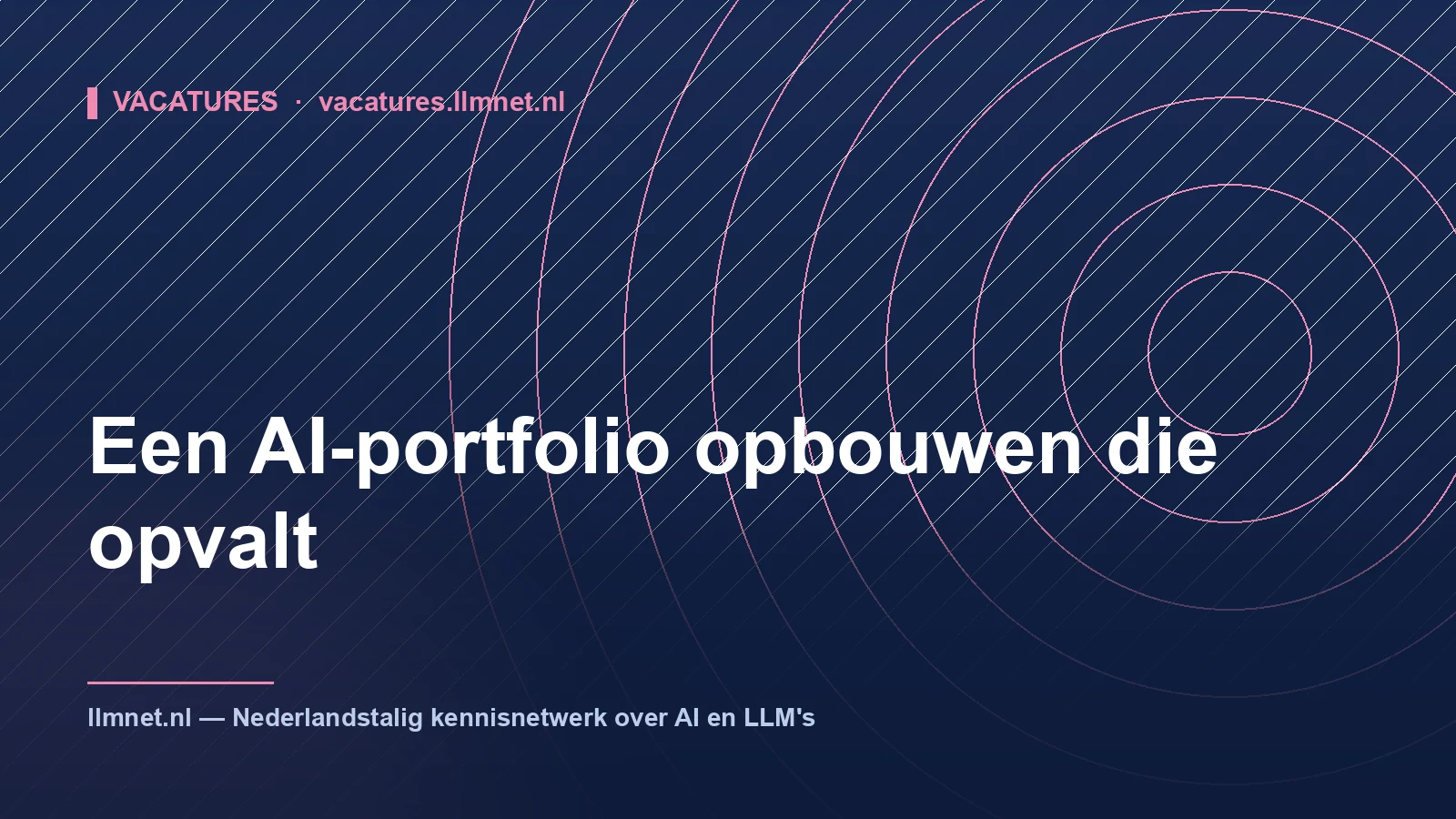 Een AI-portfolio opbouwen die opvalt