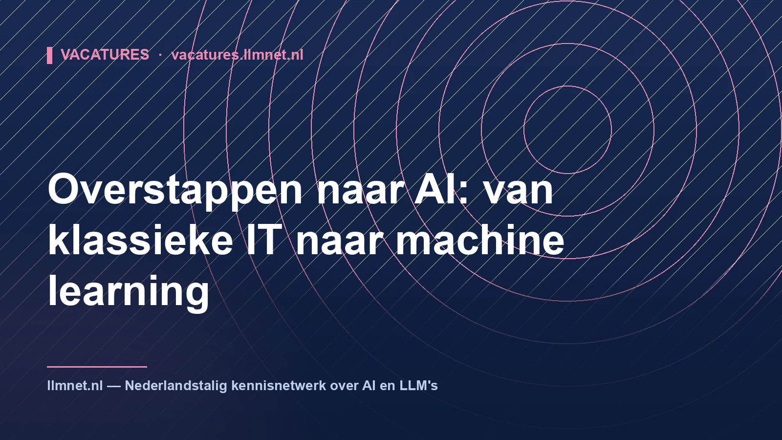 Illustratie: Overstappen naar AI: van klassieke IT naar ML