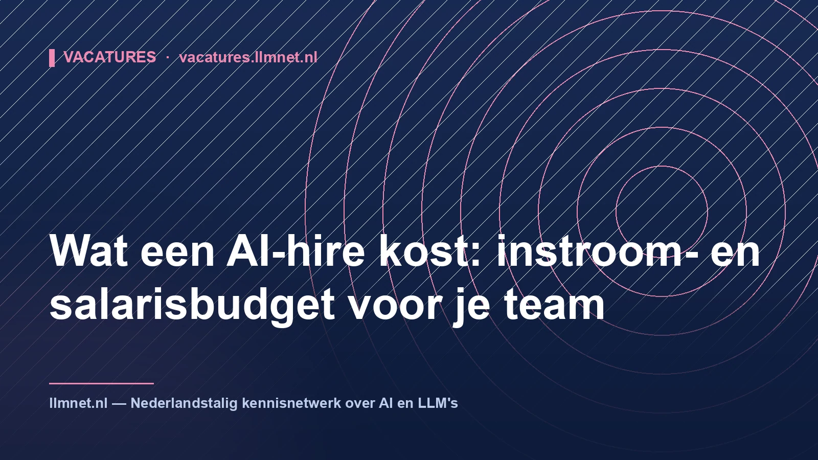 Wat een AI-hire kost: instroom- en salarisbudget